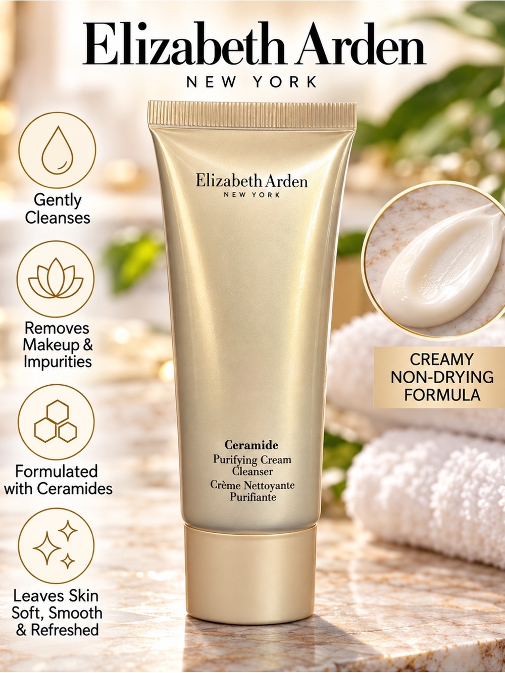 Elizabeth Arden Ceramide Purifying Cream Cleanser 1.7 fl oz.